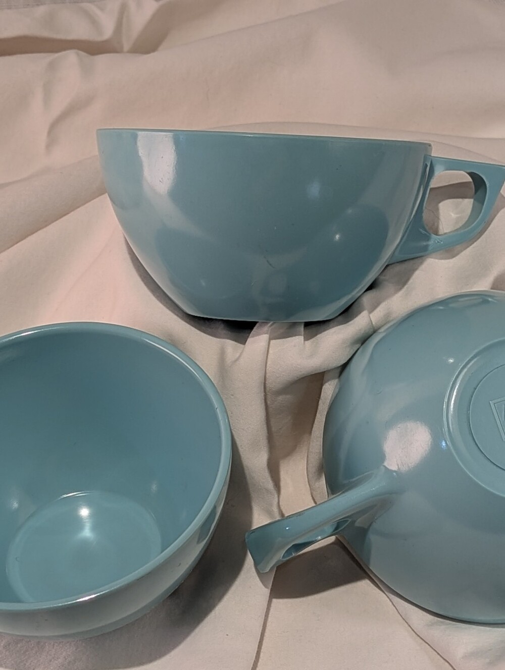 Allied Chemical MCM Melmac Coffee Cups